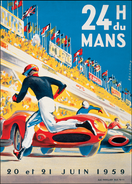 Le Mans 1959 race poster