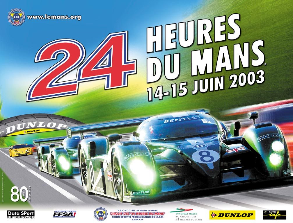 Le Mans 2003 race poster