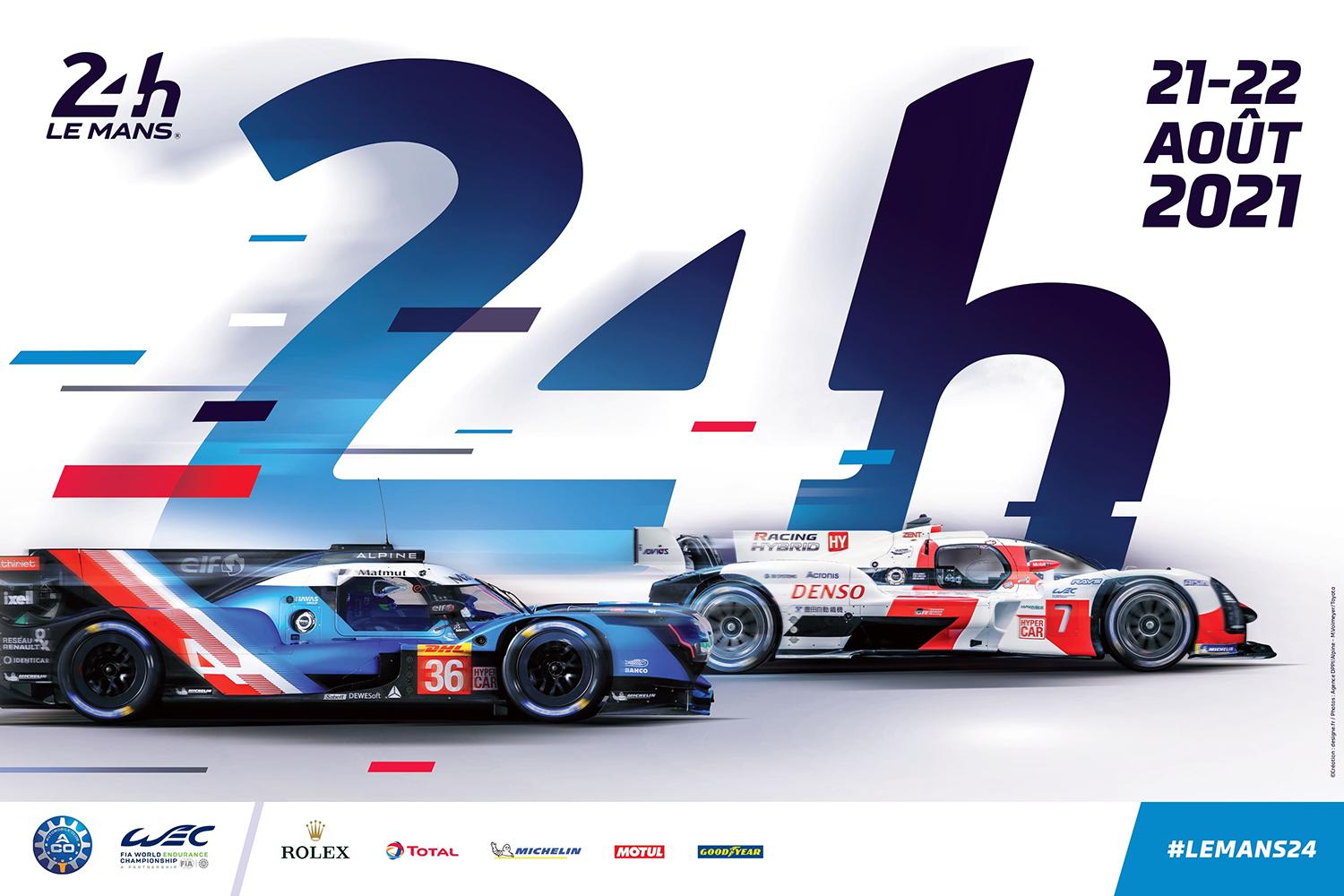 Le Mans 2021 race poster